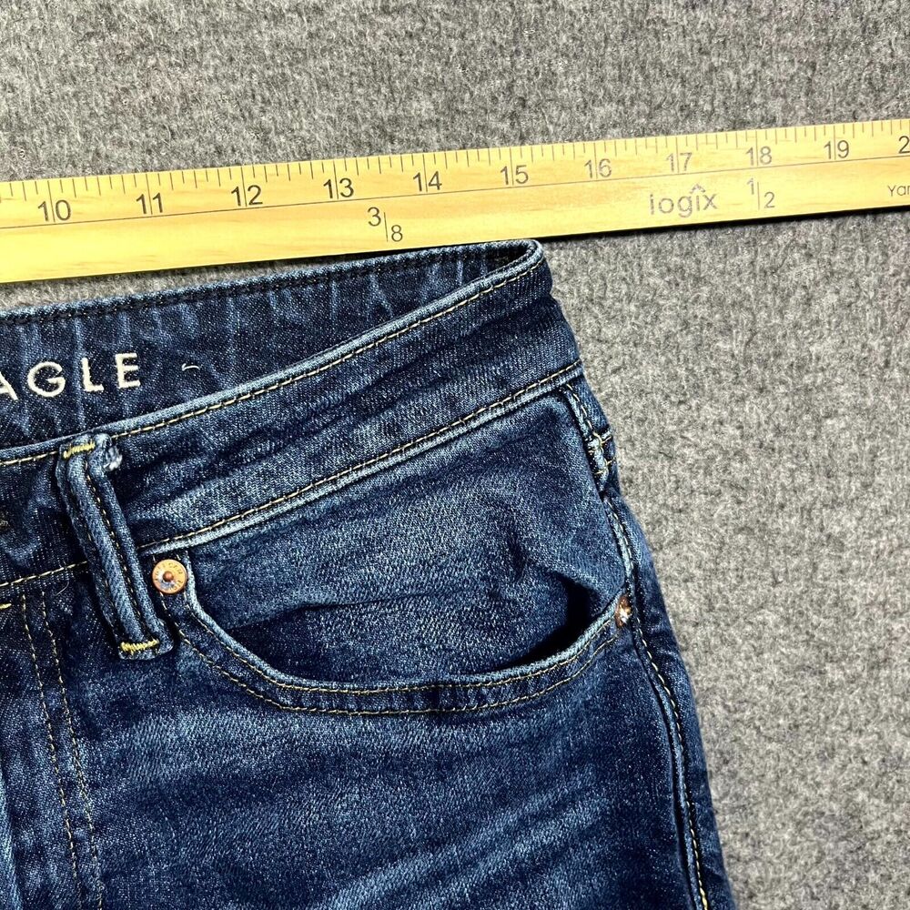 American Eagle Jeans Mens 29x34 (A:30x32.5) Athletic fit Whiskered Flex Denim - Picture 6 of 12